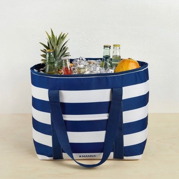 ⭐️ Manna Hydration Nautical Cooler Tote - Picture 1 of 4